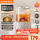 蘇泊爾（SUPOR）全玻璃養生壺 煮茶壺1L迷你養生杯煮茶器花茶壺 恒溫壺 母嬰級 保溫燒水壺316L帶濾網(wǎng)SW-10Y08Q
