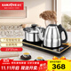 金灶（KAMJOVE）手柄全自動(dòng)上水電熱水壺保溫一體燒水壺泡茶專(zhuān)用電茶爐整套茶具F6 【無(wú)塵加水 臺嵌兩用】23*37cm