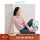 茵曼（INMAN）毛衣女POLO領(lǐng)秋冬套頭針織衫通勤長(cháng)袖毛衣上衣 藕粉色 L