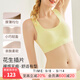 華歌爾藍(lán)標(biāo)內(nèi)衣女無鋼圈花生插片日本同款棉感內(nèi)衣文胸罩WB8637 蜜瓜綠色 M (160/79-87)