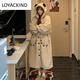 LOYACKIND冬季小熊珊瑚絨睡袍女秋冬款2025新款加絨加厚睡衣長(cháng)袍家居服冬天 睡袍(加厚300克) 不掉毛 M 建議90-105斤