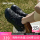 斯凱奇（Skechers）懶懶鞋女鞋夏季一腳蹬休閑鞋厚底透氣懶人鞋軟底運動(dòng)鞋117310