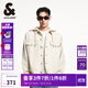 杰克·瓊斯（JACK&JONES）秋季時(shí)尚百搭潮寬松連帽字母刺繡夾克上衣牛仔外套男裝225157028 C45沙色 常規 M