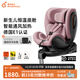 兩只兔子求知pro智能通風(fēng)加熱兒童安全座椅汽車(chē)0-7歲寶寶嬰兒車(chē)載360旋轉 求知Pro-冰莓粉