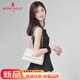 夢(mèng)特嬌（MONTAGUT）2025新款包包女包斜挎包腋下包單肩包高端時(shí)尚菱格化妝休閑包禮物 白色【終身售后】