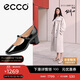 愛步（ECCO）秋冬時尚優(yōu)雅風(fēng)瑪麗珍粗跟高跟鞋 型塑290963 黑色36