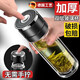 JCZS德國品牌一鍵開(kāi)蓋茶水分離杯男女士雙層保溫杯車(chē)載玻璃杯泡茶水杯 300ml銀色 300ml-500ml