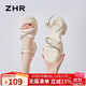 ZHR涼鞋女夏季閃亮細帶厚底女鞋時(shí)尚百搭外穿鞋子女 JF07 米色 37