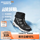 Skechers斯凱奇兒童絨絨靴雪地靴保暖男童棉鞋防寒加絨高幫女童靴660092L 男童/黑色/白色/BKW 37