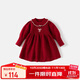 班喜迪女童連衣裙秋裝2025新款兒童毛衣公主裙周歲寶寶禮服生日裙子秋季