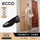 愛步（ECCO）芭蕾舞鞋女 時(shí)尚潮流百搭經(jīng)典圓頭牛皮瑪麗珍鞋 雕塑222303 黑色22230301001 建議選大一碼 37 （偏小，建議選大一碼）