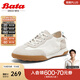 拔佳（Bata）休閑鞋女春新款時(shí)尚輕便通勤百搭運動(dòng)德訓運動(dòng)鞋VUZ02AM4 米白 39