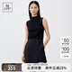 Marc O'Polo/MOP【NOOS系列】四季款卷邊無(wú)袖內搭套頭針織衫女士 黑色990 M /170