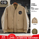 馬登工裝 美式復古雙面穿MA1飛行員夾克棉服夾棉棒球服上衣外套男秋季 A面軍綠/B面卡其 XL
