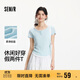 森馬（Semir）短袖T恤女短款套頭衫氣質(zhì)休閑2025夏假兩件緊身衣服109325100013