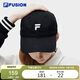 FILA FUSION斐樂潮牌棒球帽情侶款2025年時尚休閑遮陽帽鴨舌帽