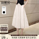 絲柏舍松緊腰半身裙2025春夏新款女裝休閑顯瘦氣質(zhì)中長(cháng)裙