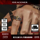 IDEAGEMER925銀天使十字架戒指男士個性復(fù)古小眾設(shè)計(jì)感創(chuàng)意涂鴉男生指環(huán)潮 天使十字架戒指【銀加銅款】