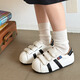 茯見(jiàn)復古板鞋女2025年秋季新款小白鞋子女平底阿甘德訓鞋女款休閑板鞋 白色 37