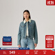 Levi's李維斯25年秋冬新款女士休閑多口袋仿羊羔絨牛仔外套36136 中藍色 M