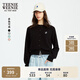 Teenie Weenie小熊女裝毛針織衫2025秋季新款簡約時尚輕薄圓領開衫 A-黑色 M