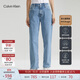 Calvin KleinJeans【復刻90系列】四季款女士ck復古懷舊直筒牛仔褲J223289 1AA-牛仔淺藍 27