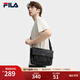FILA【黑武士】斐樂(lè )斜挎包男包2025秋季新款老花輕便防潑水挎包單肩包 正黑色-BK XS