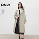 ONLY2025秋季新款雙排扣大容量貼袋插肩廓形風(fēng)衣女|125336033 C11巨石沙色 S