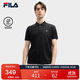 FILA 斐樂(lè)官方易烊千璽同款男士短袖POLO衫2025年舒適休閑針織上衣