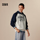 森馬（Semir）[衛衣合輯]衛衣男簡(jiǎn)約百搭男士衛衣通勤外套男潮流中性衛衣情侶款 [K款]灰藍色調00328 M