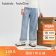 巴拉巴拉balaOne童裝女童長(cháng)褲兒童褲子2025秋裝牛仔褲直筒褲208325108003