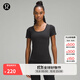 lululemon丨Ebb to Street 女士運動(dòng)短袖 T 恤 LW3FEJS 運動(dòng)上衣 黑色 XXS /2