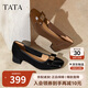 他她（TATA）2025秋時(shí)尚女淺口單鞋XTS01CQ5 啡色 37