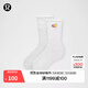 lululemon丨Daily Essential 中筒襪 LU9CL6S 白色 XL