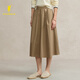 POLOWALK女裝2025秋冬褲新品女式半裙休閑職場(chǎng)休閑女士下裝 卡其 XL