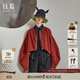 日著（rizhuo）日著原創(chuàng)設(shè)計女裝2025秋季新款休閑小個子寬松絨感針織純色短外套 氣球橙 S