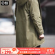 馬登工裝美式復古M51魚(yú)尾風(fēng)衣中長(cháng)款連帽外套男軍大衣派克服棉服秋冬 軍綠色（版型較為寬松） 2XL