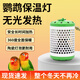 巖夢(mèng)鸚鵡保溫燈加熱燈鳥(niǎo)籠取暖器玄鳳鸚鵡幼鳥(niǎo)陶瓷保暖燈罩寵物過(guò)冬 25W陶瓷燈+白色燈罩+防咬管【普通開(kāi)關(guān)】