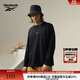 Reebok銳步官方24新品男女同款時(shí)尚復古潮流寬松簡(jiǎn)約長(cháng)袖T恤 24FRM503UGH0 黑色 L