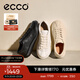 愛(ài)步（ECCO）板鞋女 時(shí)尚潮流百搭簡(jiǎn)約輕盈系帶牛皮休閑鞋 柔酷220263 HL 黑色22026301001 38