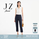 玖姿（JUZUI）商場同款通勤條紋西裝褲女裝夏款休閑褲JWCX11102 條丈青 XL