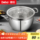 Debo德鉑貝勒堡蒸鍋不銹鋼湯鍋電磁爐燃氣通用鍋26cm