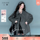 三彩獨醒【90白鵝絨】2025冬季新款中長(cháng)鵝絨服壓膠直沖羽絨服F 寂靜灰 L 165/88A