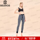 BESNOS意大利品牌100純羊絨褲男冬季加厚保暖褲女士羊毛褲內搭打底褲 女士深灰 L