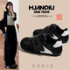 環(huán)球魔術(shù)貼板鞋泡芙小白鞋2025新款丑萌鞋子女德訓鞋休閑運動(dòng)鞋女