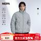 NEPA耐葩戶(hù)外男羽絨服休閑防風(fēng)保暖雙面穿鵝絨服7J72072 冷灰色B04 S (95) 170/88A