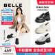 百麗（Belle）柳智敏同款周雨彤明星同款糕點(diǎn)樂(lè )福鞋女商場(chǎng)皮鞋B5G1DCA4 【周雨彤/柳智敏同款】黑色 36 (230mm)