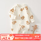婧麒（JOYNCLEON）新生嬰兒衣服秋冬季初生寶寶連體衣純棉夾棉加厚哈衣爬服冬裝 抱抱熊 59cm