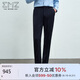 EMZ鄂爾多斯【含桑蠶絲】休閑褲春夏新款高端商務(wù)直筒長(cháng)褲男士褲子
