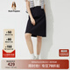 Hush Puppies【柔軟親膚】暇步士女裝春夏休閑通勤經(jīng)典半身裙女 188黑色 L (30)